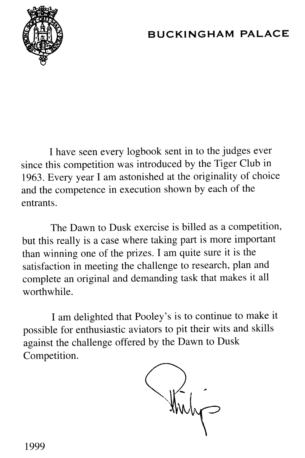 Buckingham Palace Letter